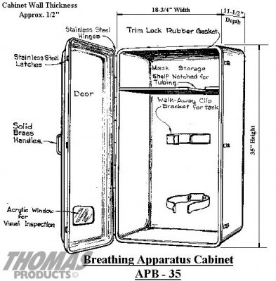 Breathing apparatus APB-35 drawing