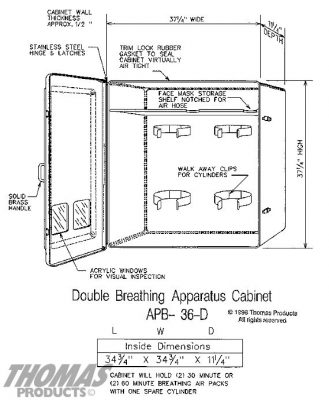 Breathing apparatus APB-36 drawing